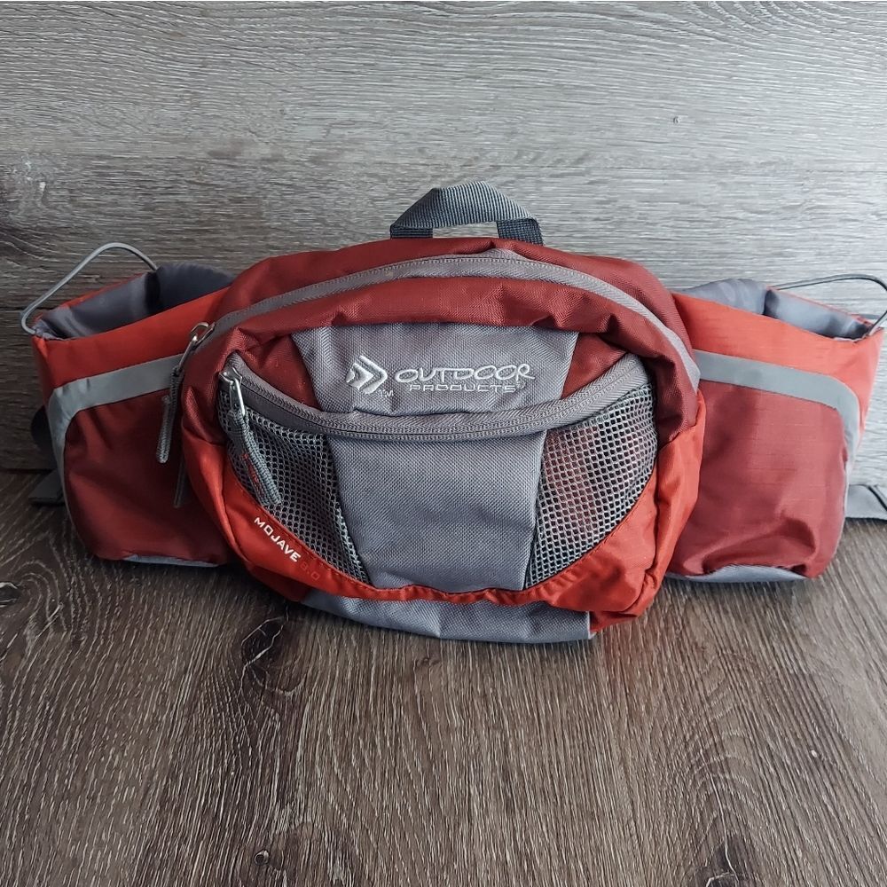 Outdoor Products Mojave 8.0 Dual Bottle Holder Hiking Fanny Pack Bum Waist Bag